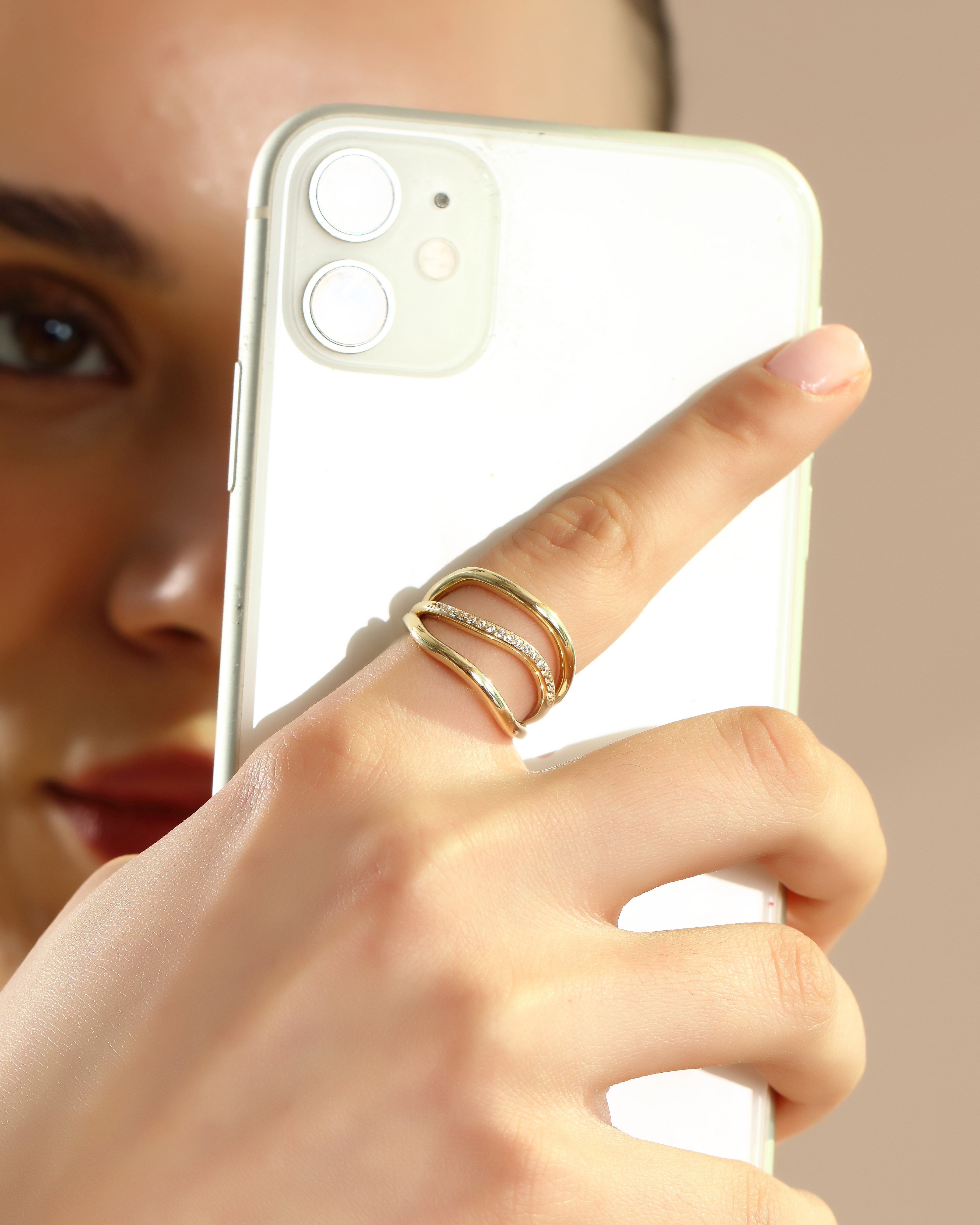 Gold Triple Band Ring