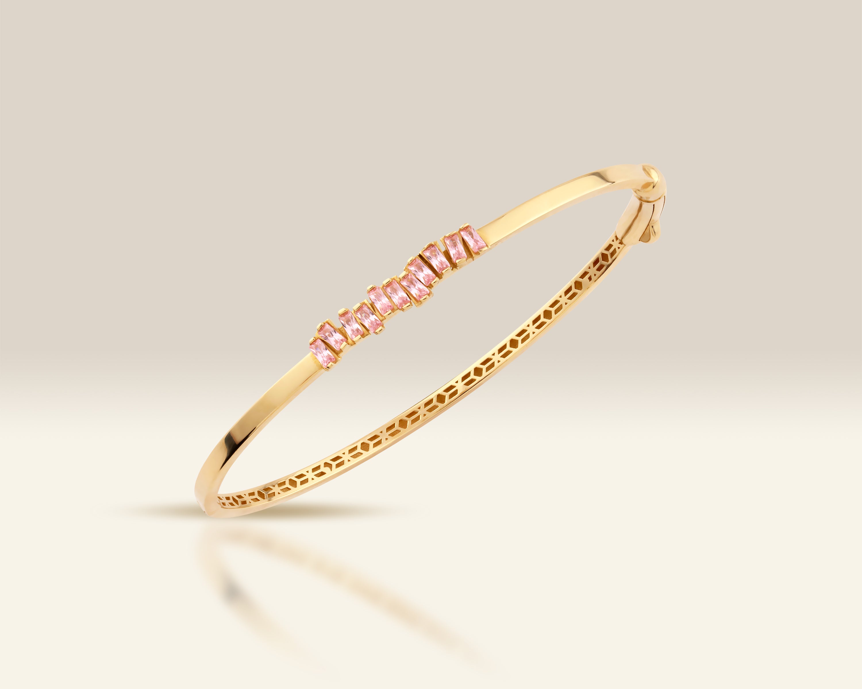 Pinky Stone Bangle