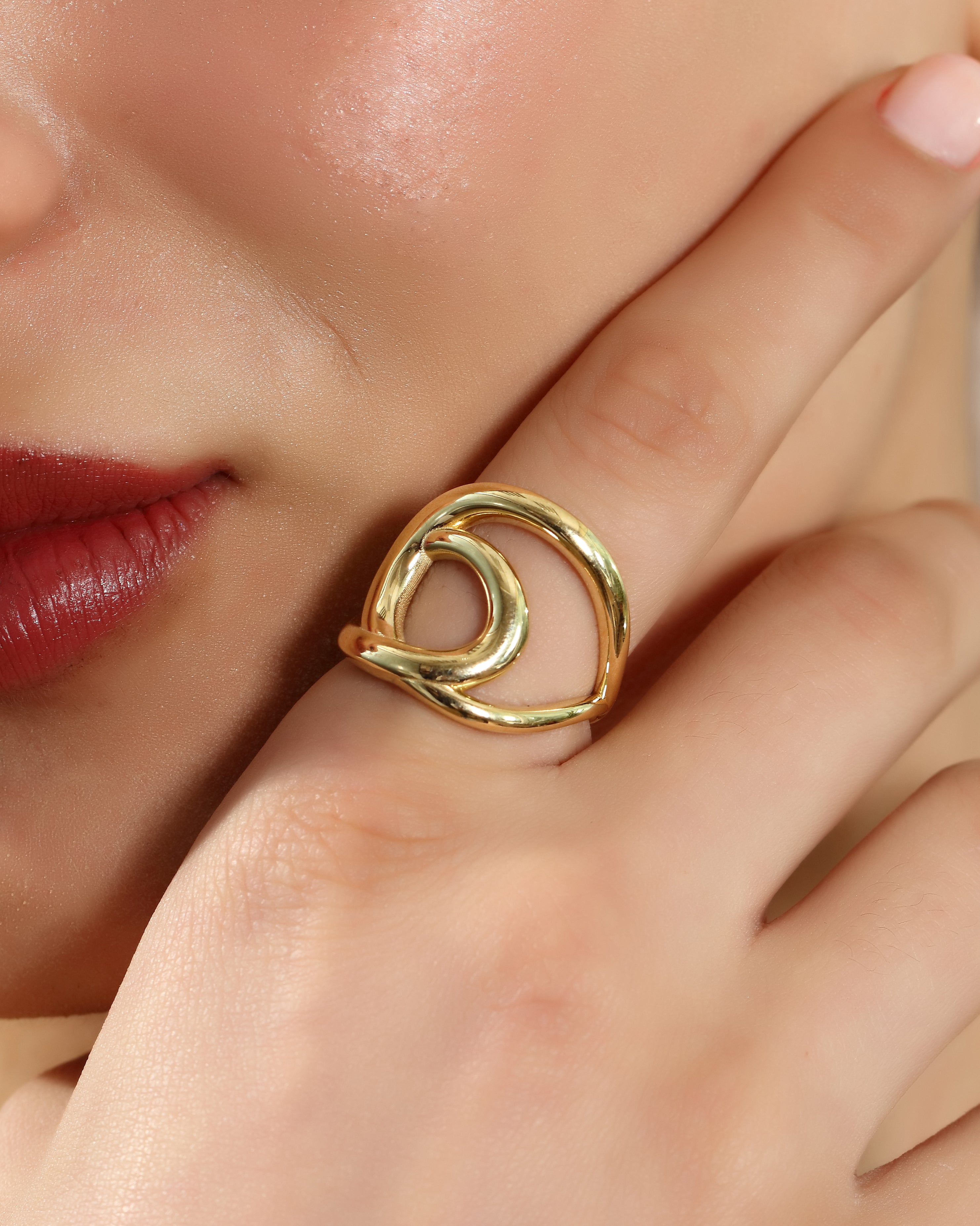 Knotty Twisted Knot Ring in 14K Solid Gold