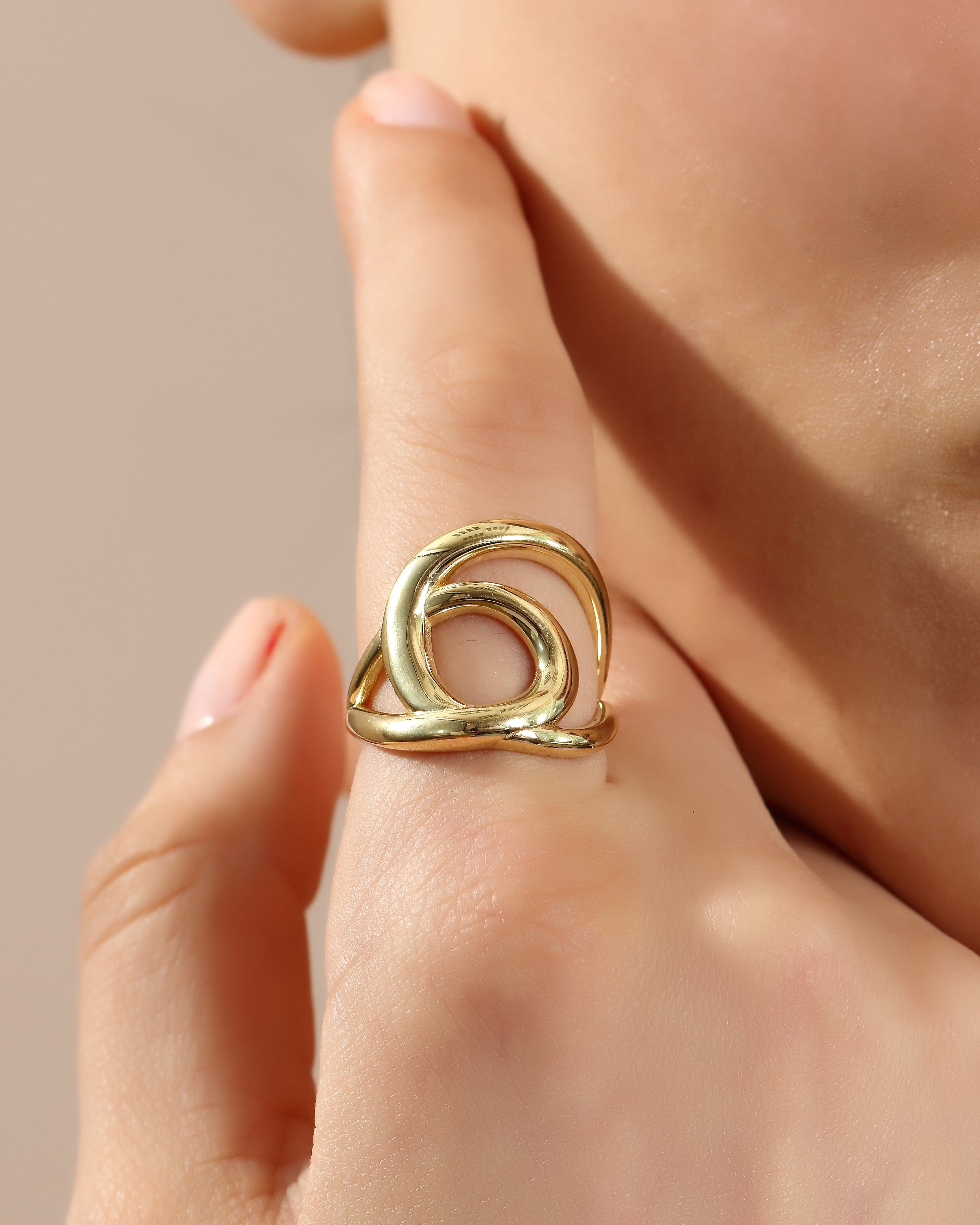 Knotty Twisted Knot Ring in 14K Solid Gold