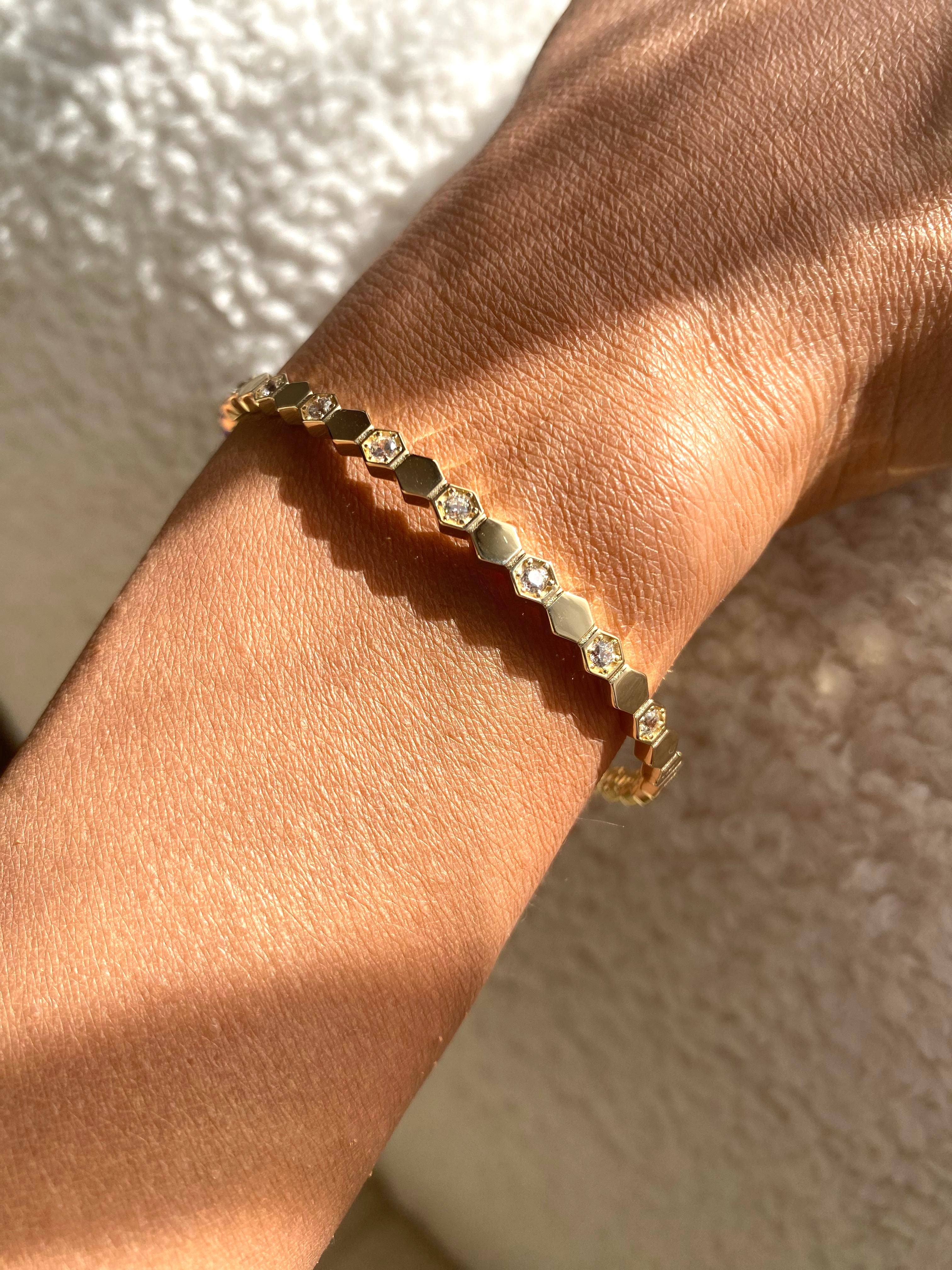 Hexagon Bangle