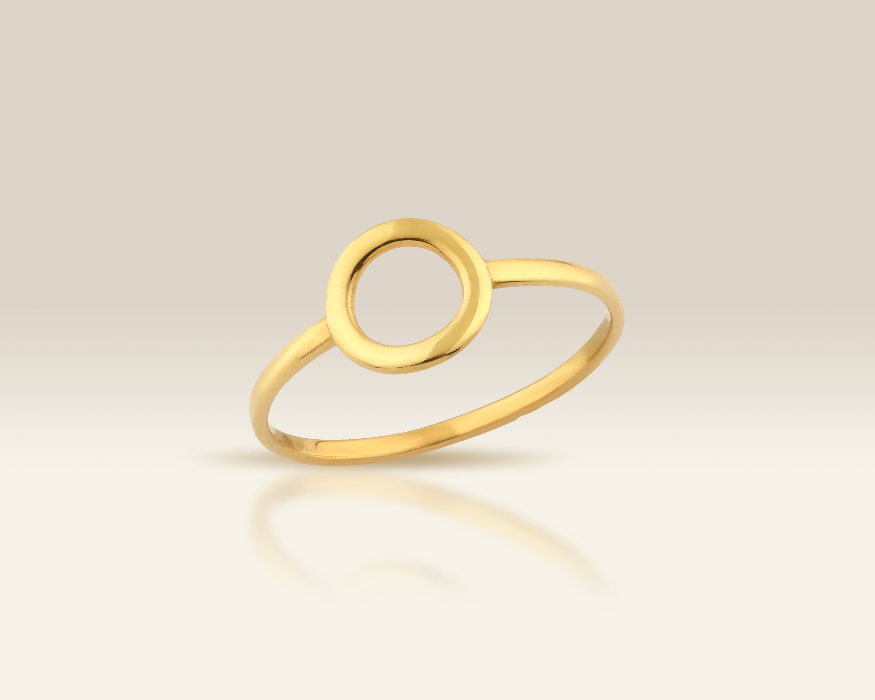 Minimal Circle Gold Ring