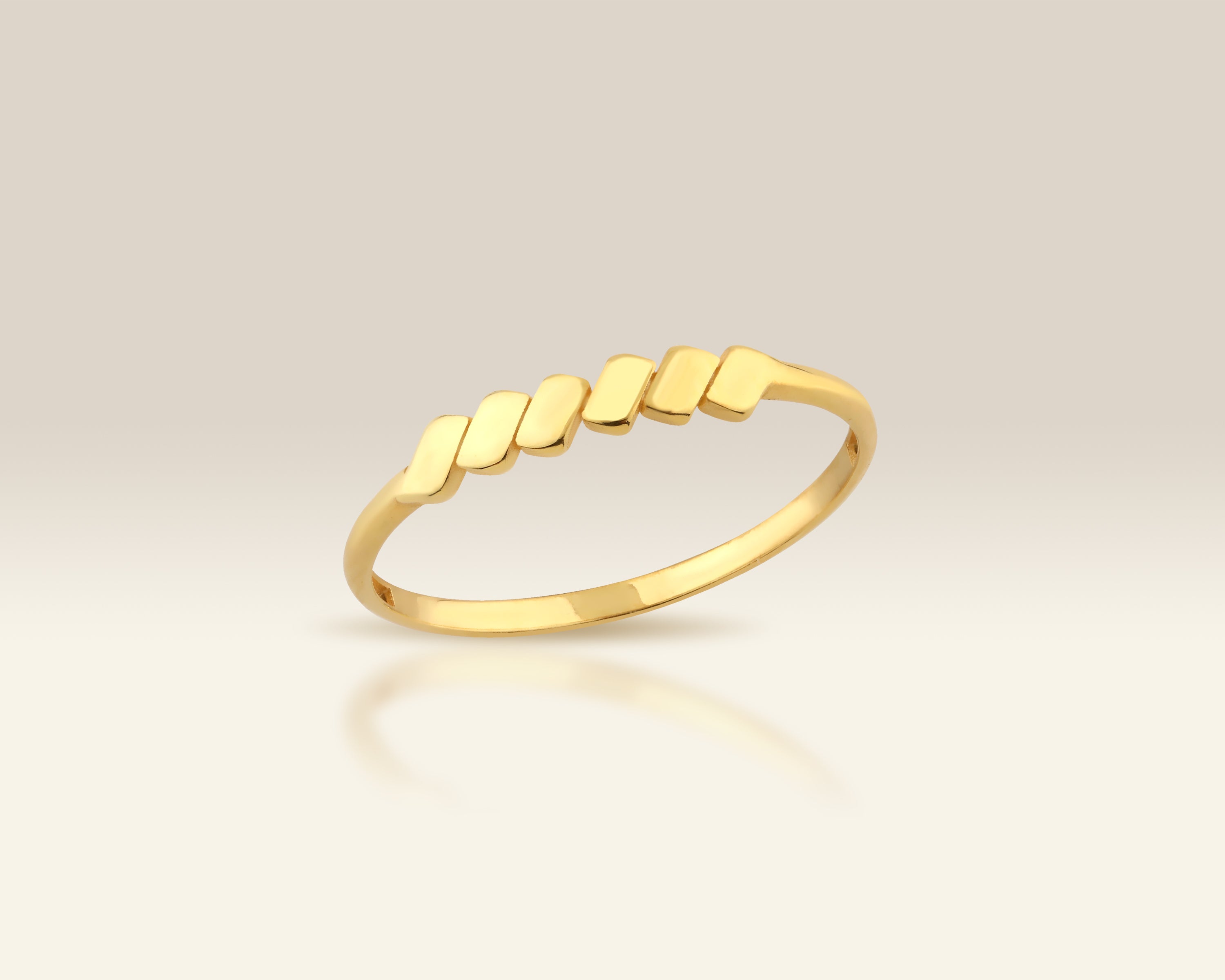 Rectangle Link Band Ring