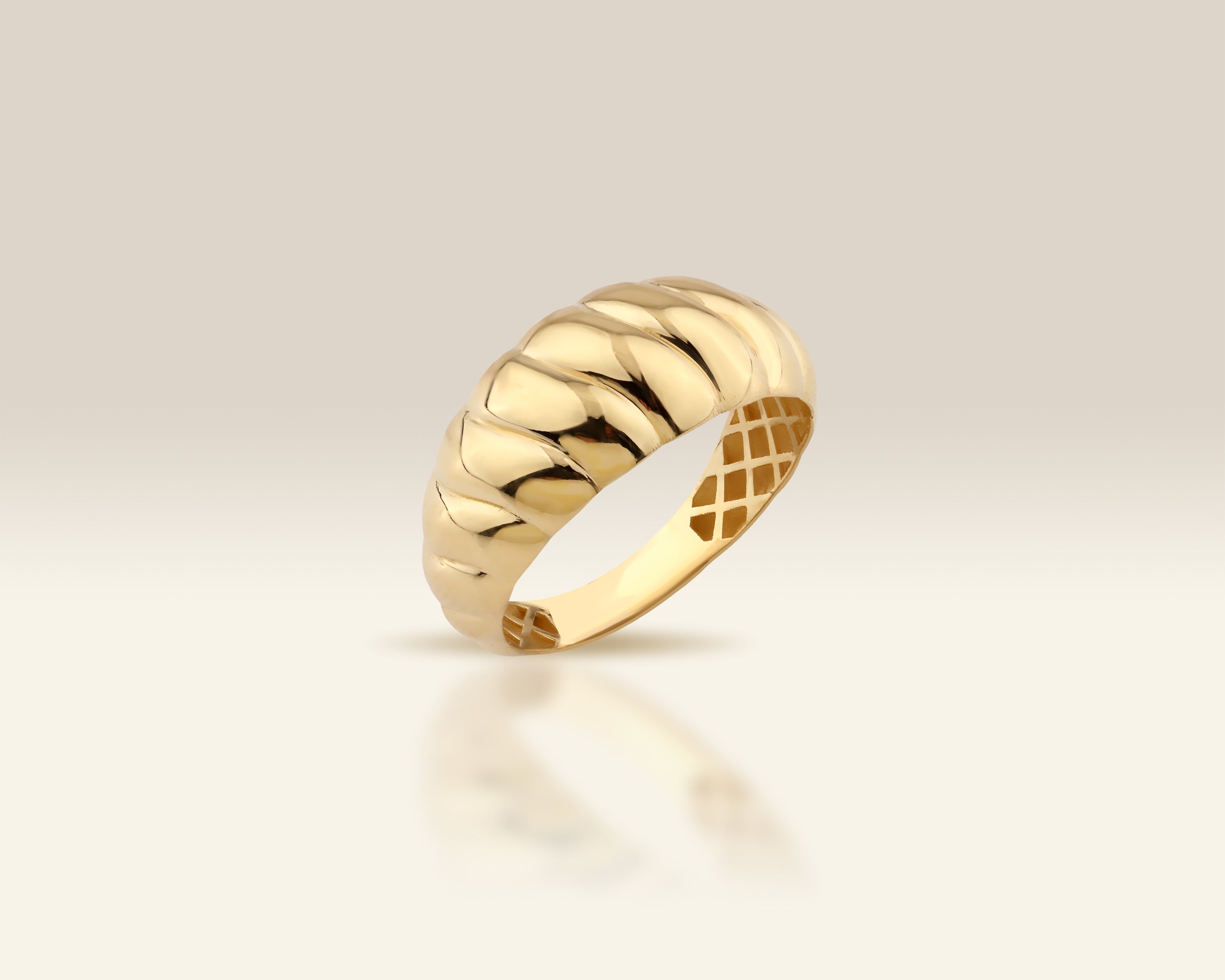 Croissant Dome Ring