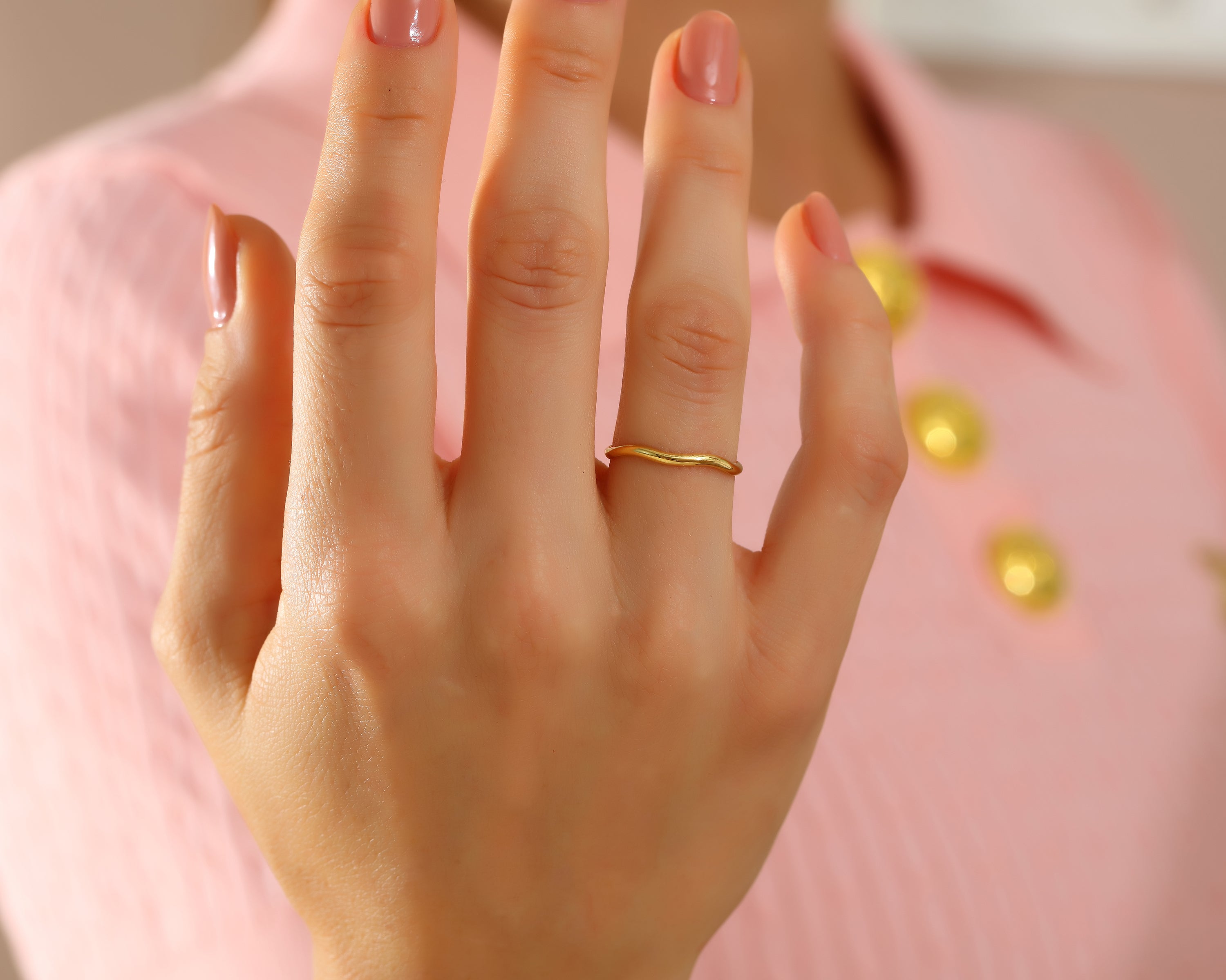 Thin Wave Ring