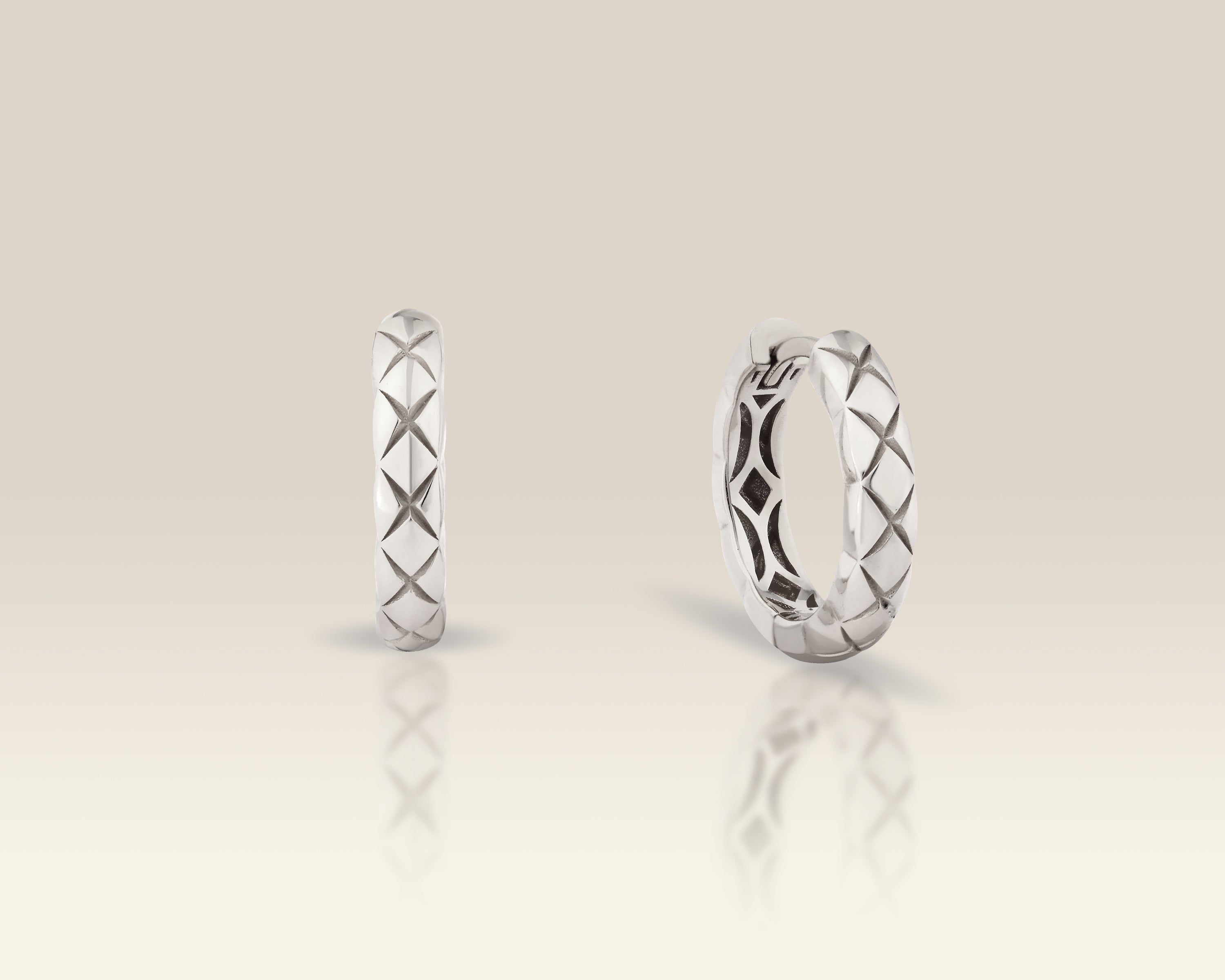 Solid Gold Chunky Huggie Hoop Earrings