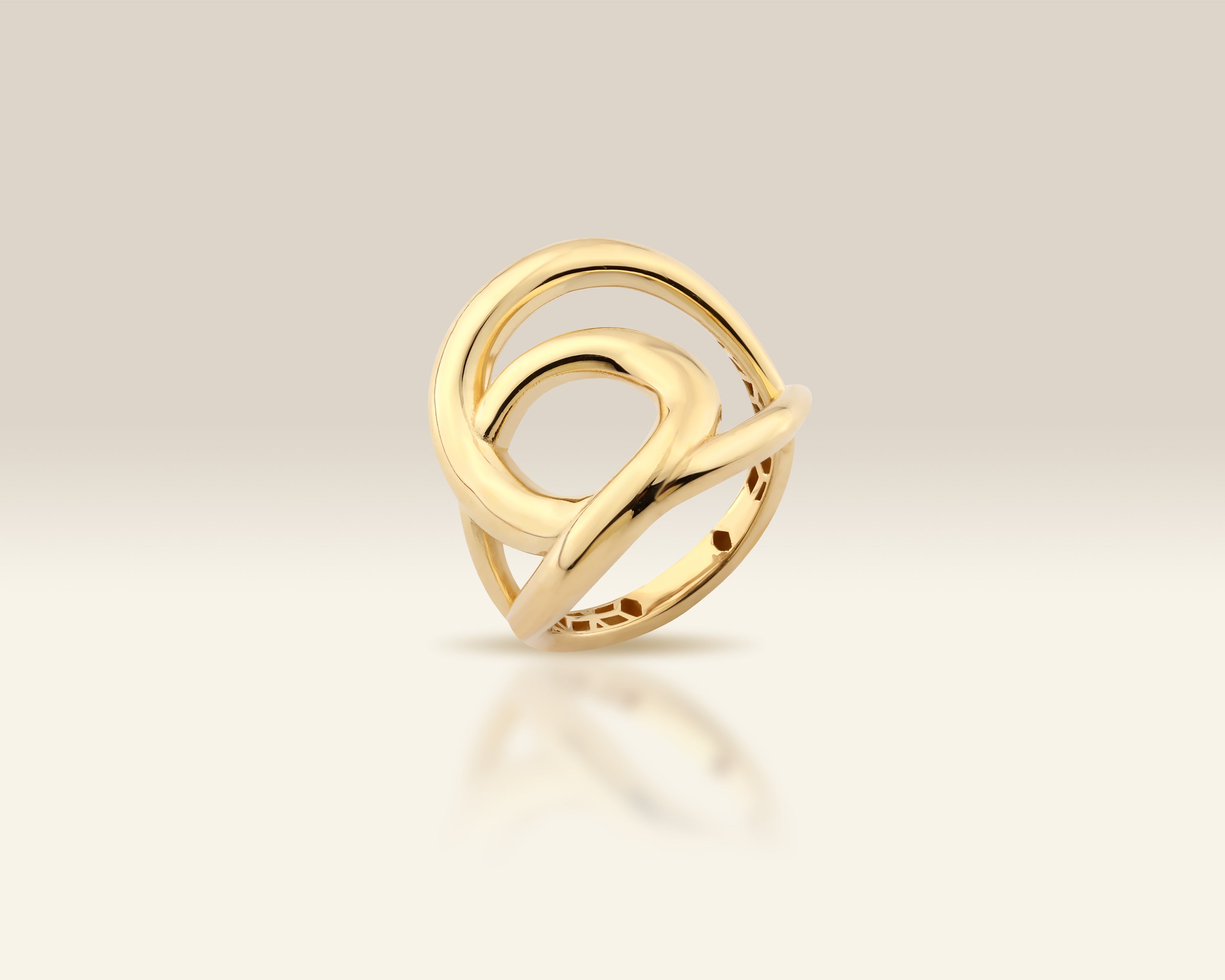 Knotty Twisted Knot Ring in 14K Solid Gold