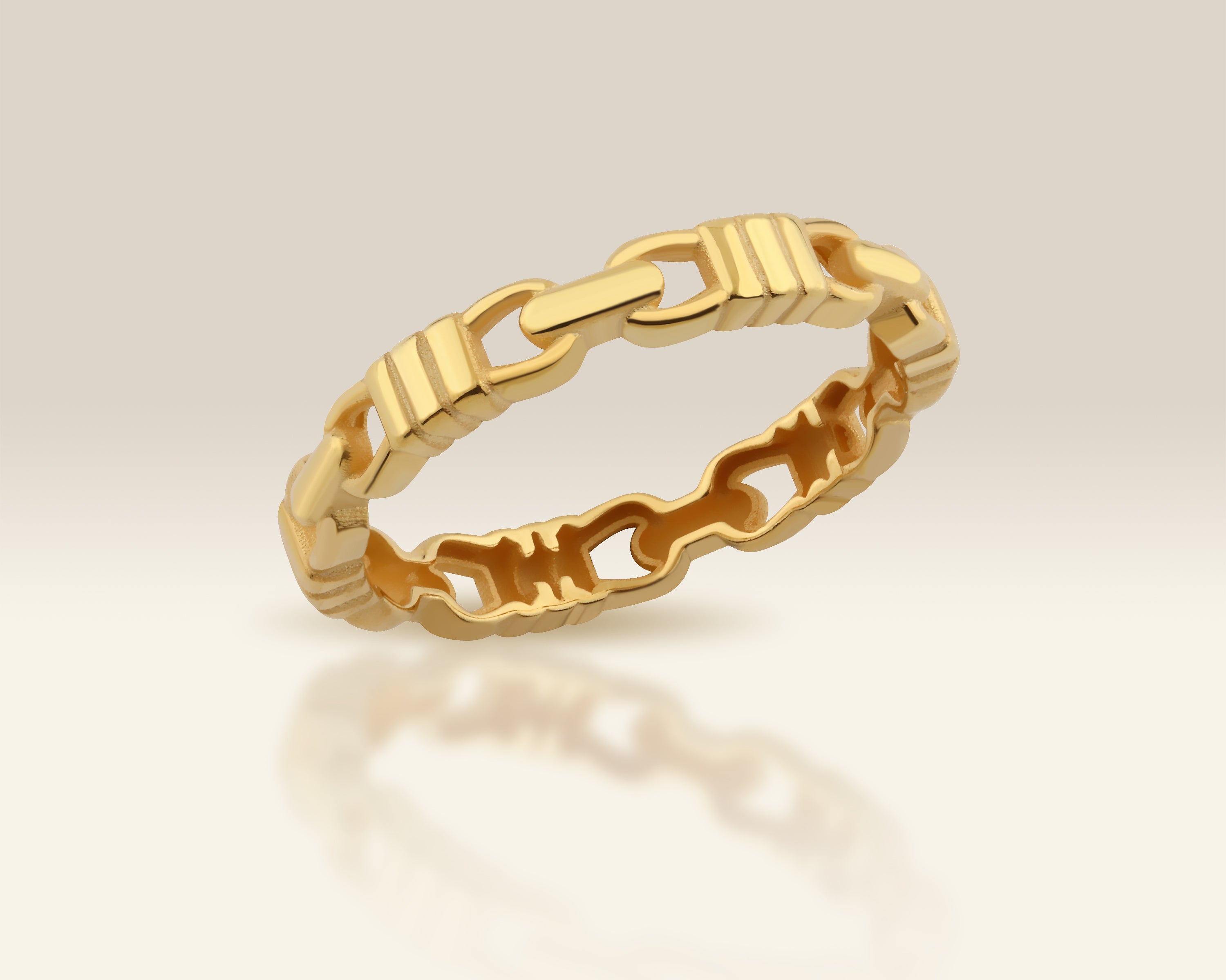 Gold Chain Link Ring