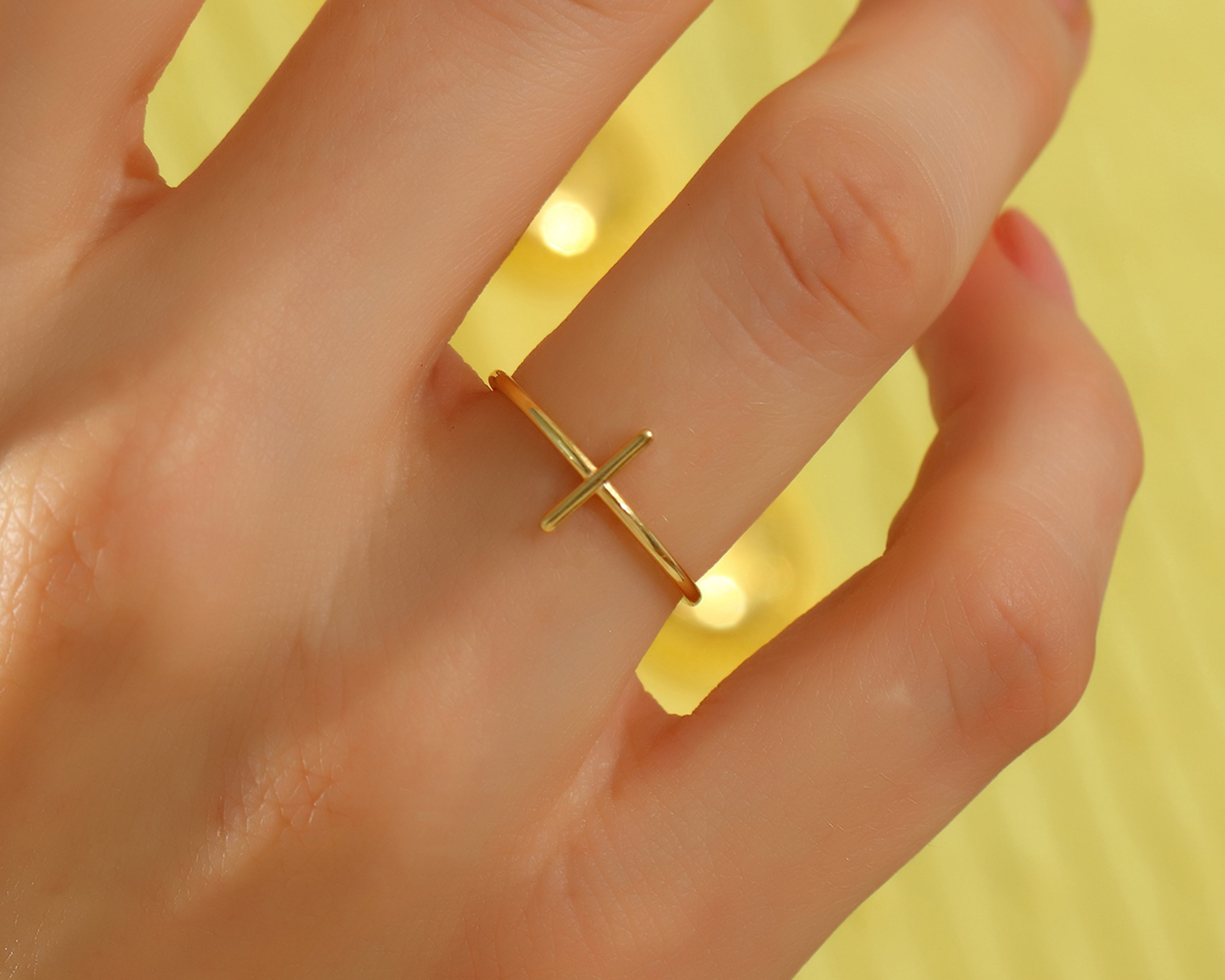 Sideways Cross Ring