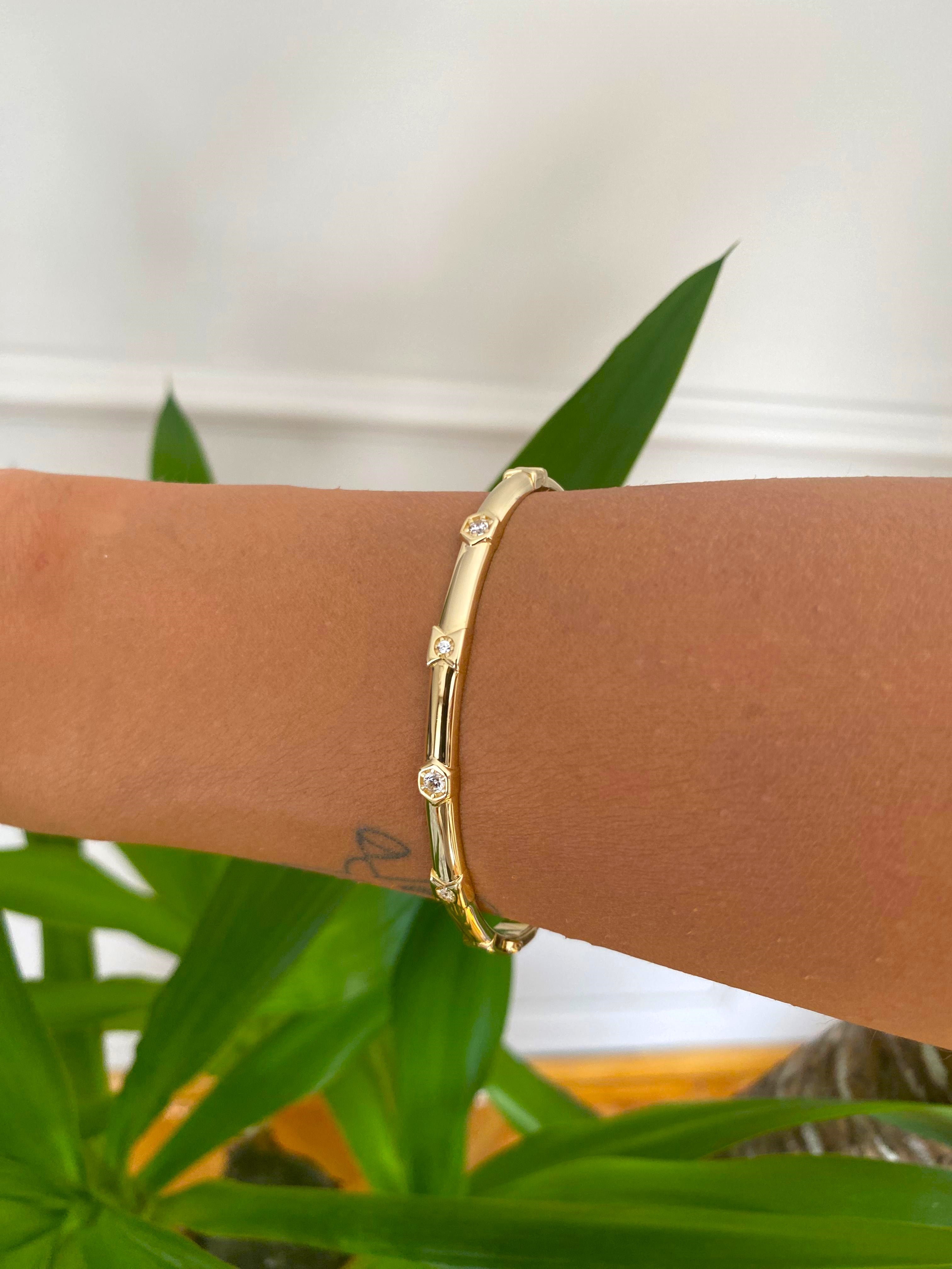 Celestia Gold Bangle
