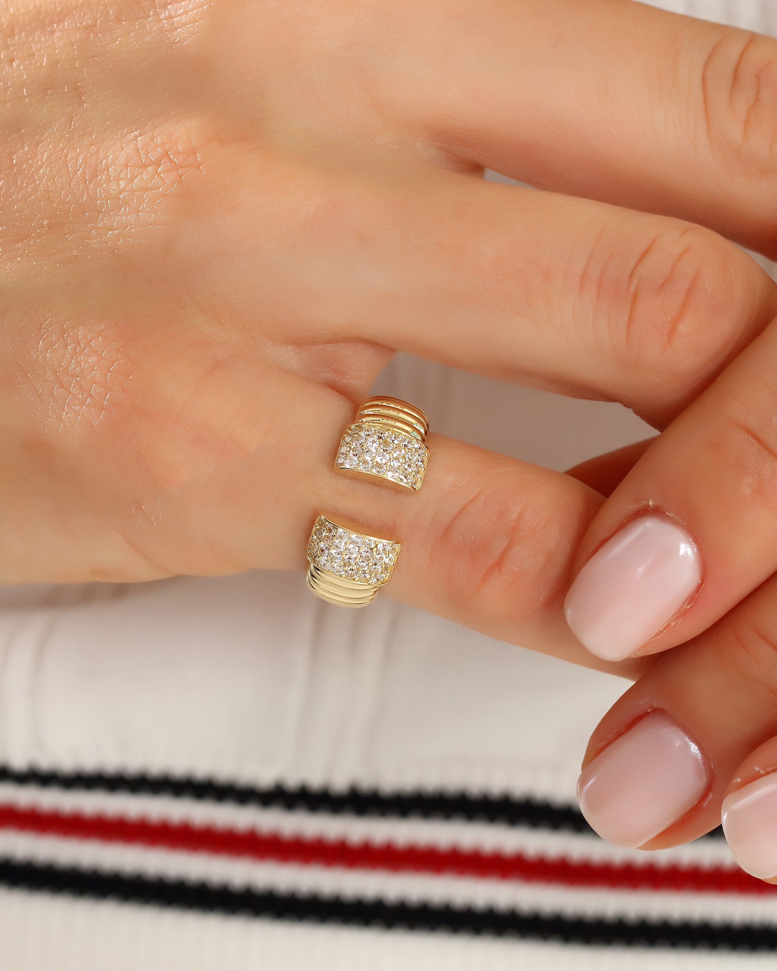 Chunky Open Knuckle Wrap Ring