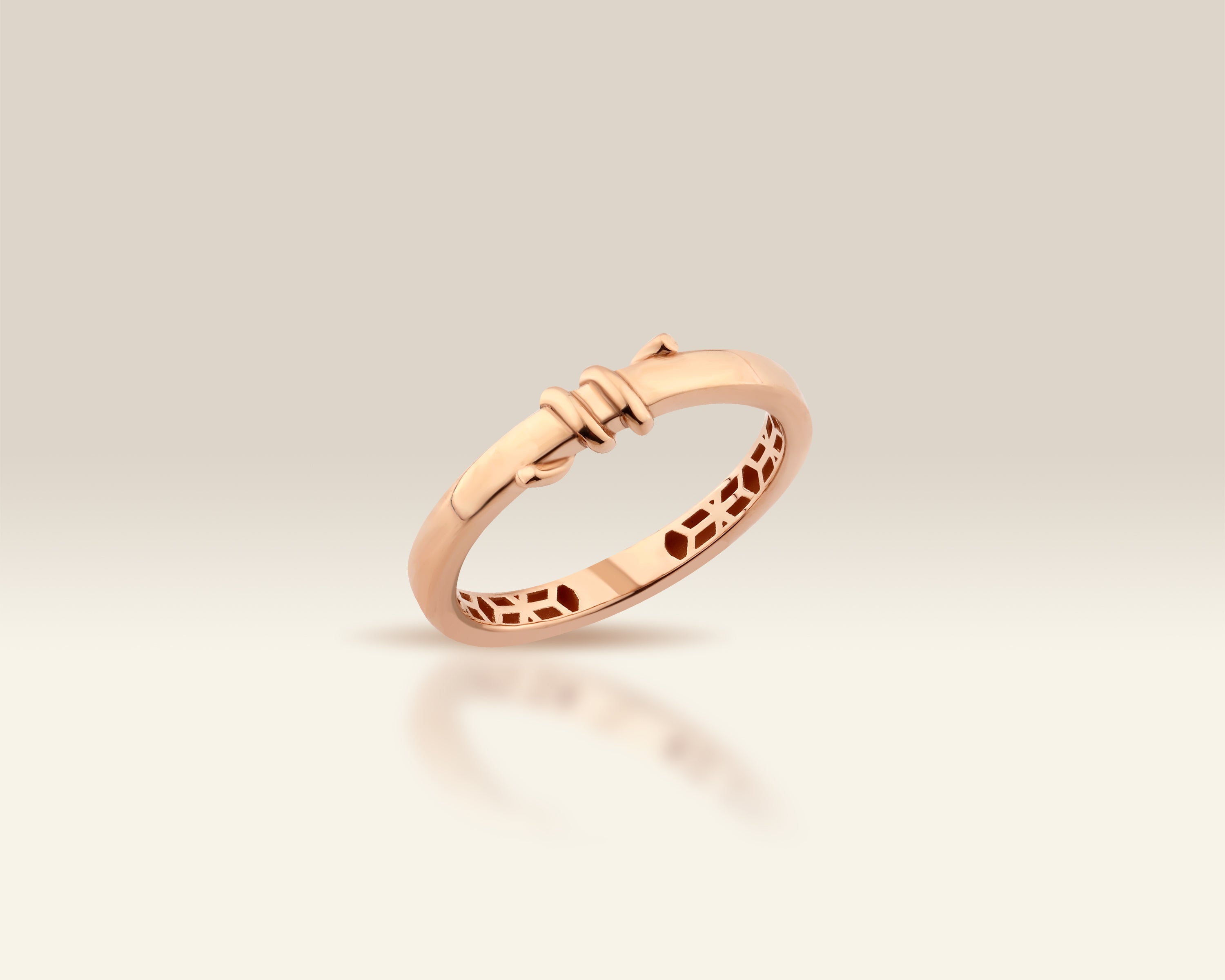 Dainty Knot Band Ring in Solid Gold