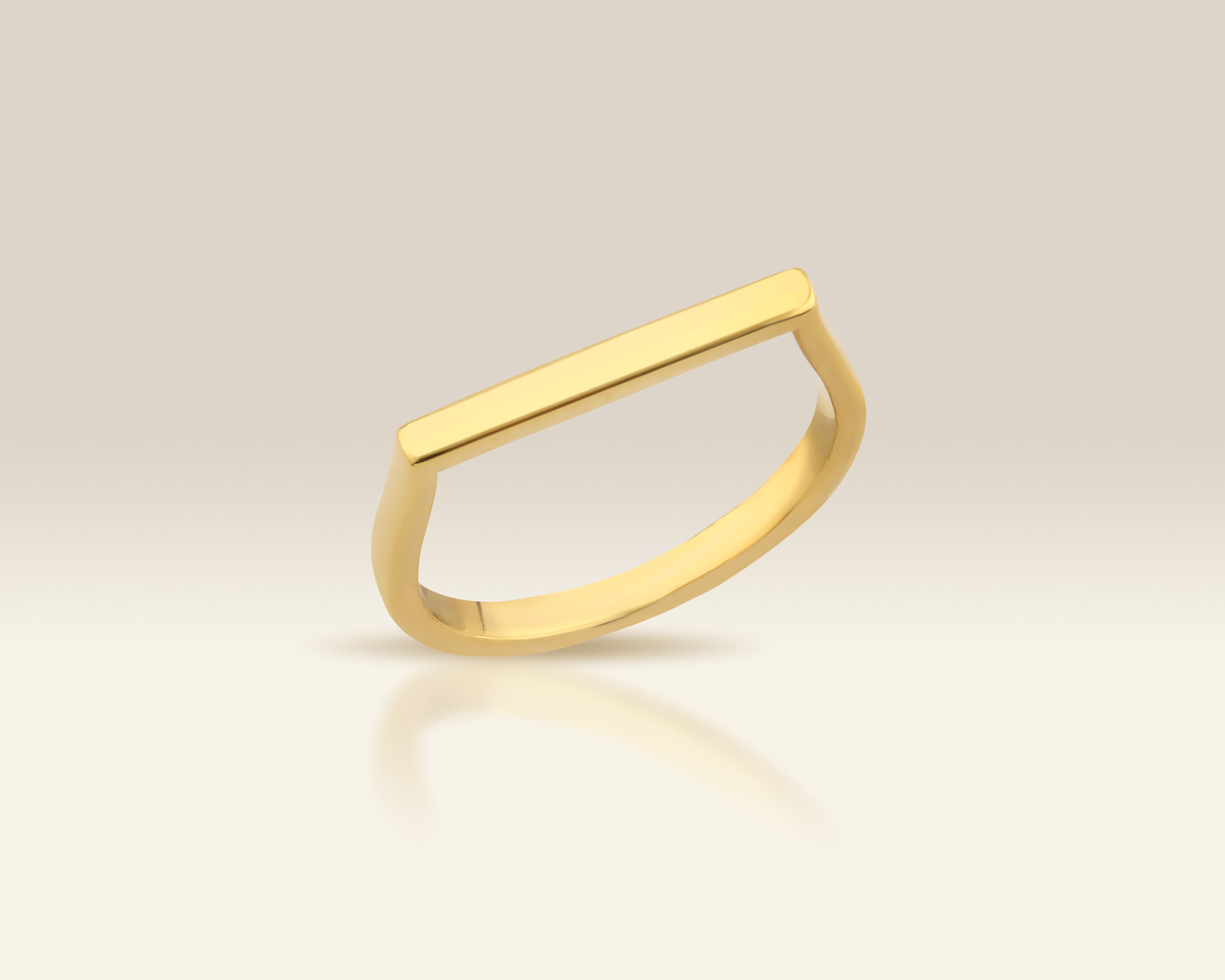 Flat Top Bar Ring