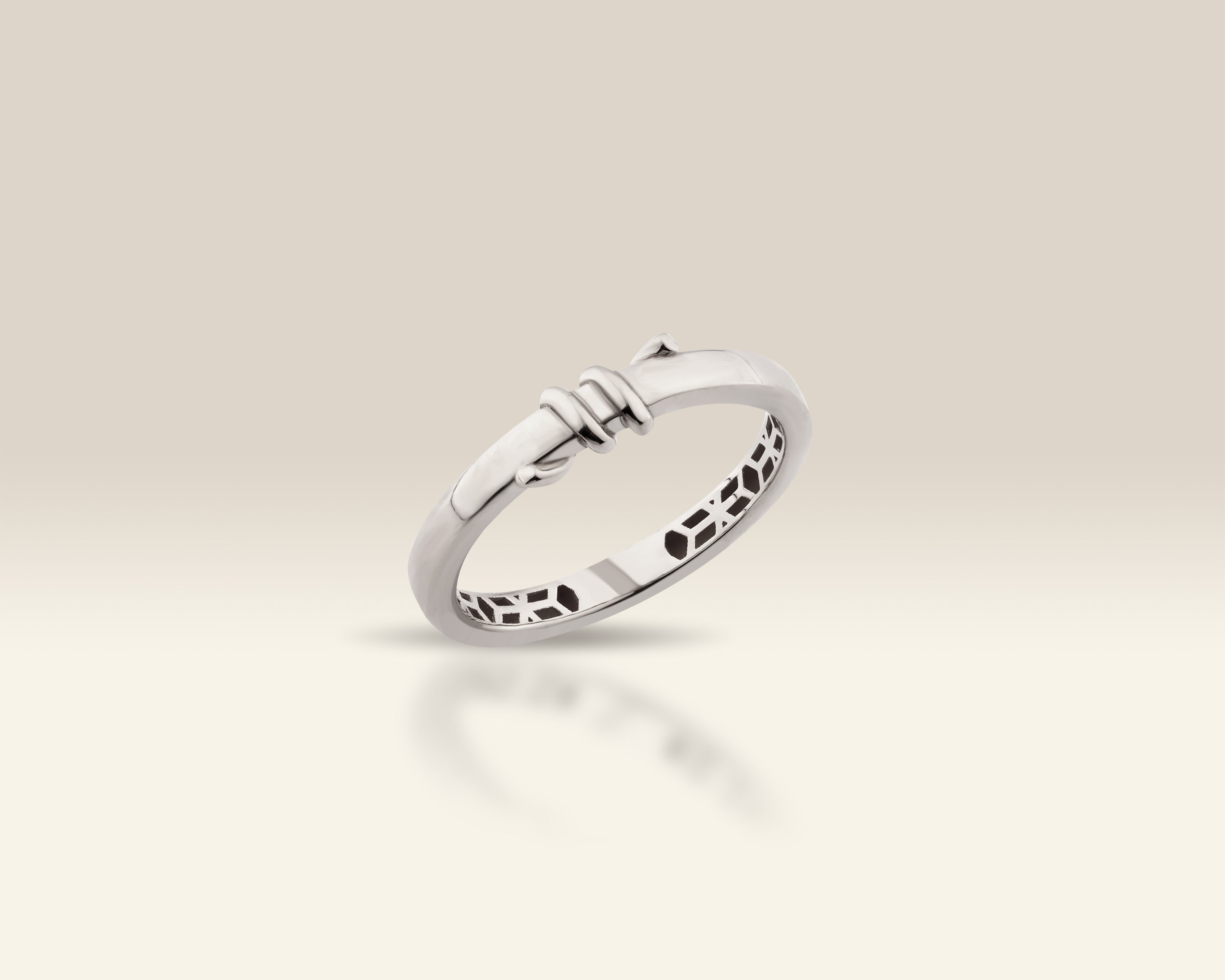 Dainty Knot Band Ring in Solid Gold