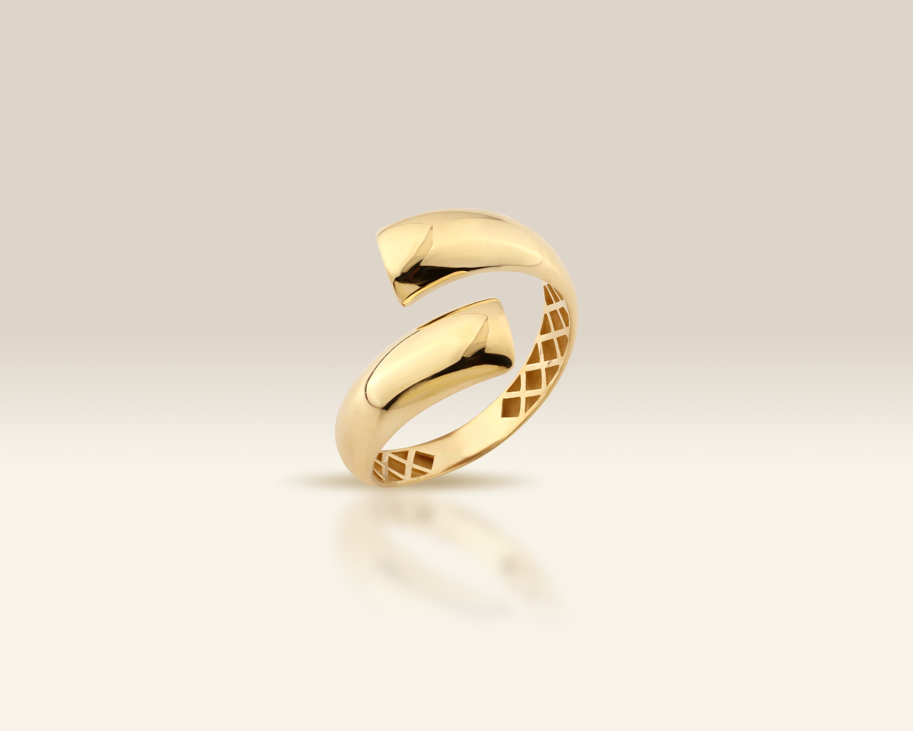 Minimalist Teardrop Wrap Ring