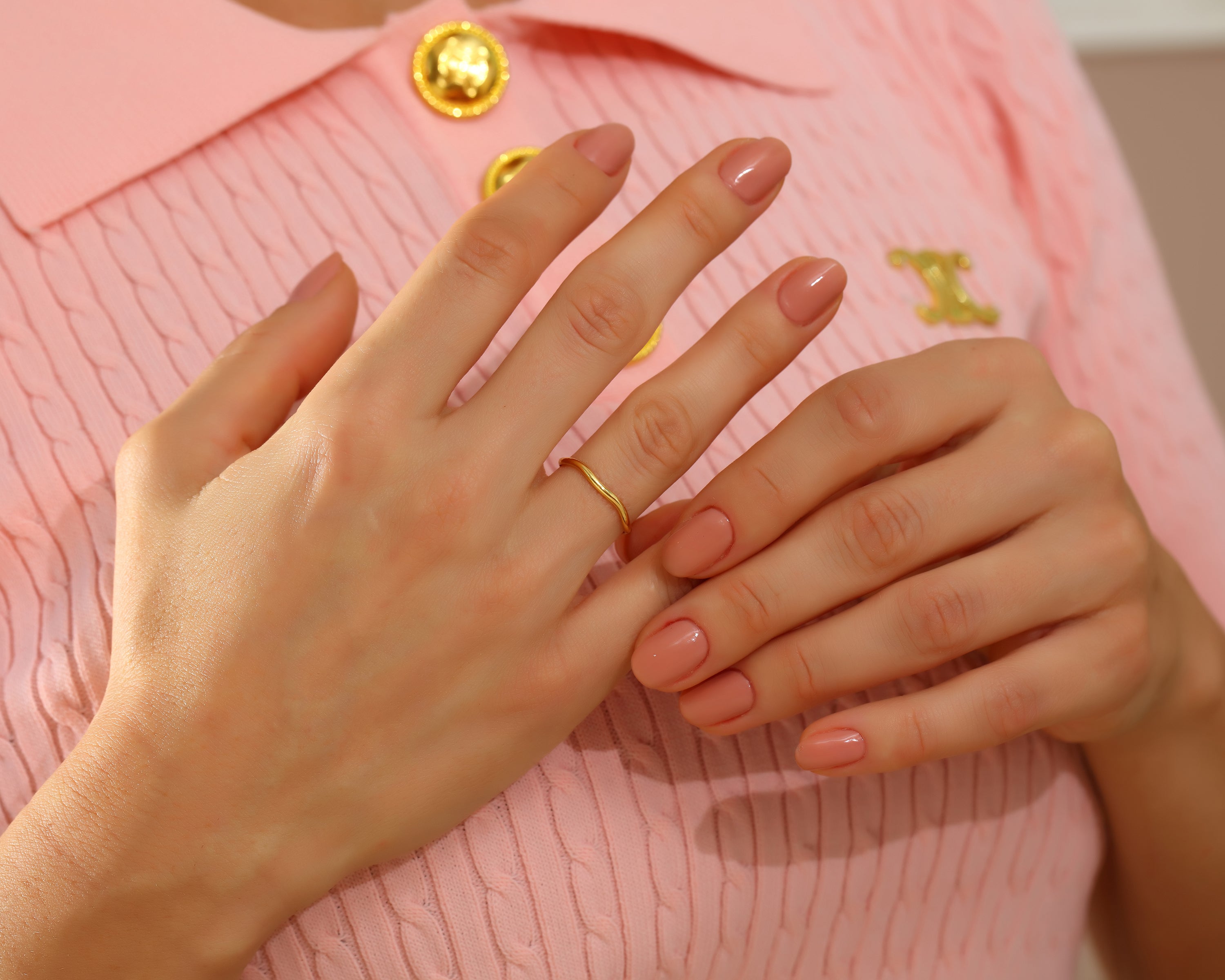 Thin Wave Ring